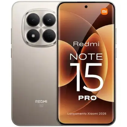 Celular Smartphone NOTE 15 PRO NFC 8GB 256GB 200MP Câmera 32mp frontal AMOLED Lançamento- SILVER - Xiaomi