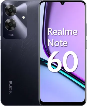 Realme Note 60 128GB Preto 4G Câmera 32MP Selfie 5MP Tela 6.74 90Hz Processador UNISOC